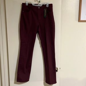 NWT dark burgundy Lee jeans